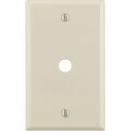 Leviton 1-Gang Plastic Light Almond Telephone/Cable Wall Plate with 0.312 In. Hole 000-78013